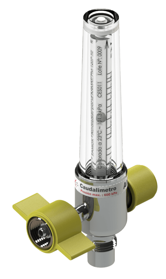 Flujómetro Neo de O2 0 - 1 lpm